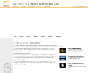 ctasiapacific.com: CT Worldwide
Creative Technology Worldwide portal