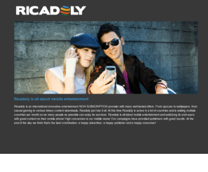 ricadoly.com: Ricadoly is all about mobile entertainment
