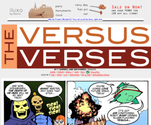 the-vs-vs.com: The Versus Verses
Poetic, pop-cultural prizefights!