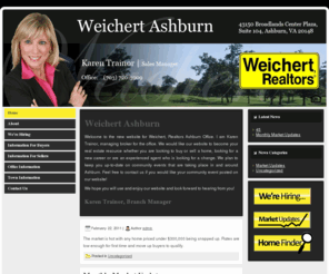 weichertashburn.com: Weichert Ashburn
Real estate information for buyers and sellers in and around Ashburn, Virginia