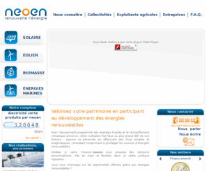 hangarphotovoltaique.com: Energie renouvelable neoen
Energie renouvelable Neoen : filiale du Groupe Direct Energie, Neoen est dédiée au développement des énergies renouvelables en France.