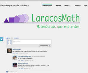 laracosmath.com: Un vídeo para cada problema  - Todo empieza aquí
