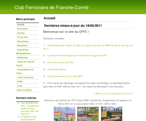 cffc-asso.fr: Club Ferroviaire de Franche-Comté -
		Accueil
CFFC, Club Ferroviaire de Franche-Comté