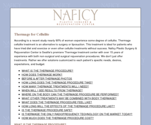 thermageforcellulite.com: Thermage cellulite treatment in Bellevue and Seattle - Naficy Plastic Surgery & Rejuvention Center
Thermage treatment for cellulite, serving Bellevue & Seattle, WA