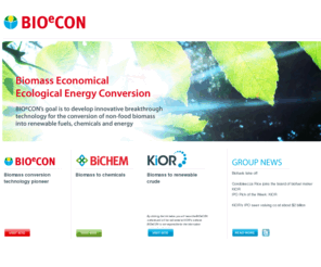 bioecon.com: Welcome to BIOeCON
new technology to convert biomass