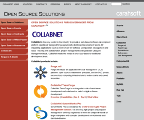 collabnetgovernment.com: CollabNet Government GSA: Agile Application Lifecycle Management, Forge.mil, Subversion
Carahsoft is the trusted government solutions provider of information technology products, consulting services and training to our government and commercial customers.