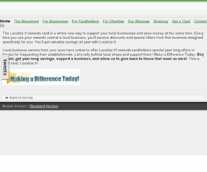localizeitcard.com: Localize It! Making a difference today
Localize It is...