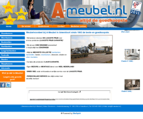 a-meubel.com: A-Meubel.nl ( Meubelen Banken ) hoekbank longchair in leer en stof, eiken meubels 
De mooiste collectie meubelen voor absoluut de laagste prijs van Nederland, Wij zijn C.B.W erkend.  A-Meubel mooier wonen voor minder geld 