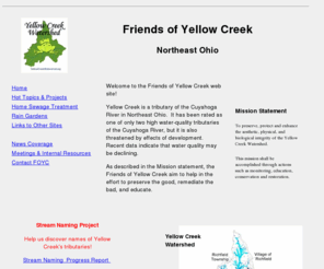 yellowcreekwatershed.org: Friends of Yellow Creek
Home page of the Friends of Yellow Creek -- Aim to preserve, protect, and enhance this Northeast Ohio watershed.