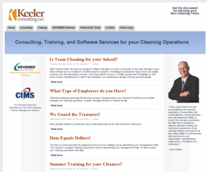 cleanfact.com: Cleaning Management Consulting and Software - KeelerConsuling.net
We specialize in cleaning management consulting and staff assessment using Managewize Cleaning Management Software.