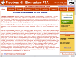 freedomhillpta.org: Freedom Hill PTA Web Site
Freedom Hill PTA's one stop source for everything you need to know.