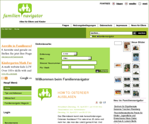 toddler-friendly.com: Willkommen beim Familiennavigator
Familiennavigator Familienportal, Kindergärten, Kitas, (Indoor) Spielplätze, Kinder Second-Hand Läden und vieles mehr in Ihrer Nähe.