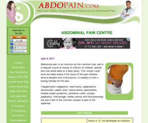 abdopain.com: The Abdominal Pain Centre: Free online resource on abdominal pain
Your free comprehensive online resource on abdominal pain.