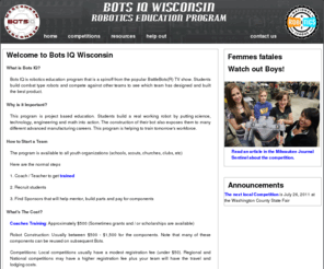 botsiq-wi.org: Welcome to Bots IQ
Bots IQ of Wisconsin