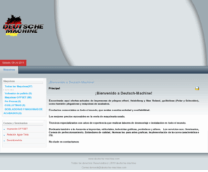 deutsche-machine.com: Principal
Joomla! - el motor de portales dinámicos y sistema de administración de contenidos