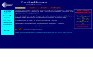 edresource.net: Educational Resources
Training and educational programs that meet personal and organizational training and learning needs