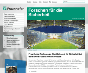 fraunhofer.de: Startseite – Fraunhofer-Gesellschaft
Fraunhofer ist die größte Organisation für anwendungsorientierte Forschung in Europa. Unsere Forschungsfelder richten sich nach den Bedürfnissen der Menschen: Gesundheit, Sicherheit, Kommunikation, Mobilität, Energie und Umwelt.