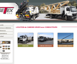 getex-sas.com: getex-sas
LOCATION de CAMIONS GRUES avec CONDUCTEURS