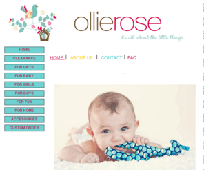 ollierose.com.au: Home
unique, hip, homewares, baby, children, funky, clothing, handmade, handcrafted,