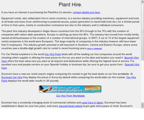 planthire.co: Plant Hire Co
Plant Hire Information from Plant Hire Co