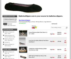 ballerinaslipper.com: Ballerina Slippers for Sale
BallerinaSlipper.com is your source for ballerina slippers.