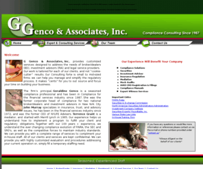 ggencoassociates.com: G Genco & Associates, Inc.
Specializing in consulting to Investment Advisers and Broker Dealers providing registration, manuals, compliance regulations, auditing and more.