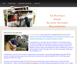 joenaturale.com: Joe NaturaleSingerAcoustic GuitaristPhilanthropist - Home
