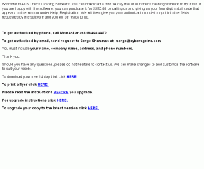 andreausa.com: ACS Check Cashing Software
