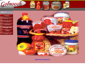 gol-noosh.com: Golnoosh is one of the most famous food product company in iran.
golnoosh produce all kinds of iranians meaty and canned food in iran,tehran.