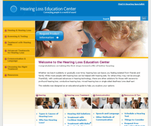 raiseyourhand.info: Hearing Loss Education Center
 An educational resource on hearing, hearing loss, communications options and treatments.