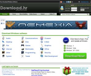 download.hr: Download.hr - Free Software Downloads
Windows download portal with tons of freeware and shareware software, programs and games reviews, IT news and Online TV streaming.