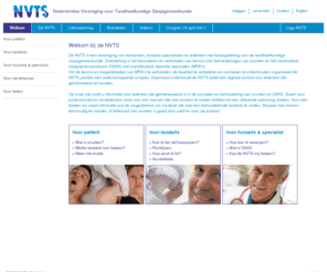 nvts.nl: NVTS  |  Nederlandse Vereniging voor Tandheelkundige Slaapgeneeskunde
De NVTS is een vereniging van tandartsen, specialisten en iedereen met belangstelling voor de tandheelkundige slaapgeneeskunde. Doelstelling is het bevorderen en verbreiden van kennis over behandelingen van snurken en OSAS met MRA.