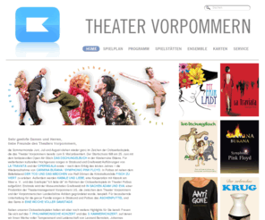 theater-vorpommern.de: Theater Vorpommern in Greifswald und Stralsund - Startseite
Alle Informationen rund um das Theater Vorpommern - SpielplÃ¤ne, Repertoire, Festspiele, Ensemble, Kartenbestellung und vieles mehr.