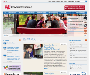 unihb.org: Universität Bremen: Startseite
Willkommen auf den Webseiten der Universität Bremen. Die Startseite enthält aktuelle Meldungen und weist den Weg zu den Informationen zu Universität, …