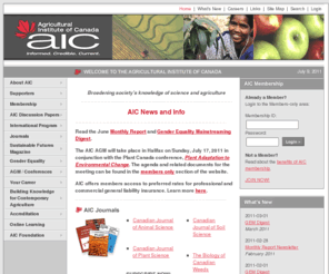 aic.ca: Agricultural Institute of Canada
Agricultural Institute of Canada