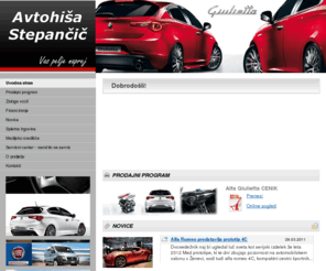 info-as.com: AVTOHIŠA STEPANČIČ - AHS
Pooblaščeni prodajalec vozil Alfa Romeo | Pooblaščeni servis za vozila Alfa Romeo, Fiat, Lancia, Fiat Professional in avtodomov s Fiatovimi agregati (Hymer, Adria Mobil, Rapido, Bürstner,...)