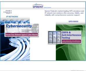 ip-testing.com: GPS Simulator and IP Testing Leaders - Spirent Federal Systems
GPS Simulator, IP Testing, GPS Simulation, Broadband Test Solutions and Multi-GNSS Testing comprise Spirent Federal's world-class solutions.