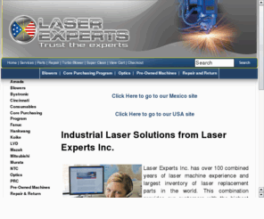 lasersuperclean.info: Fanuc, Amada, Tanaka, Koike, PRC, NTC, LVD, Mitsuubishi and Mazak Laser Experts
Laser Experts, Inc. is your one stop shop for all of your Co2 Industrial laser needs.  Service and parts.  Training and installations