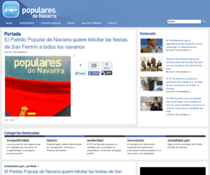 ppnavarra.es: Partido Popular de Navarra - Populares de Navarra
Sitio web oficial del Partido Popular de Navarra