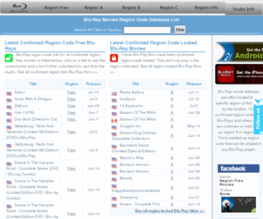 regionfreemovies.com: Blu-Ray Region Coding Database List Info
Region coding information for all Blu-Ray movie releases and studio statistics.