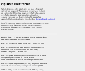 vigilante-electronics.com: Vigilante Electronics Store
Vigilante Electronics Store - the oldest electronic shop on the web, selling various electric equipments, home appliances and other digital products.