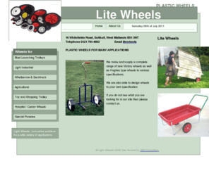 litewheels.co.uk: All sizes of plastic wheels for  containers - Lite Wheels
The website of the leading authority on small plastic wheels.