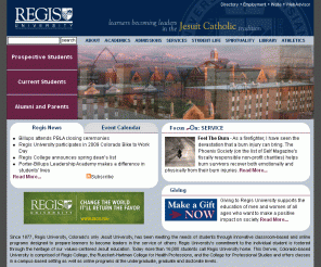 regis.edu: Regis University-Colorado college with campus-based and online programs
Regis University, a Colorado college, has been meeting the needs of students with campus education and online programs centered in academic excellence.