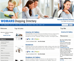 womansshoppingdirectory.com: Welcome to WomansShoppingDirectory.com
Womans Shopping Directory is Your source for exciting online shopping! We are the Internet's Premier Online Shopping Portal! We are the, one-stop destination for great online shopping including, Top stores, stores, Malls, online shops, shopping services and more.