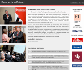 prospectsinpoland.com: Prospects in Poland -
Prospects in Poland - cykl seminariów inwestycyjnych realizowanych w największych miastach Polski