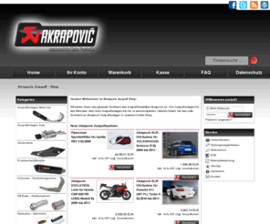 akrapovic-auspuff.com: Akrapovic Auspuff - Auspuffanlagen Motorrad - Akra Shop - Akrapovic KTM - Akrapovic Auspuff Shop
Motorrad Auspuffanlagen - Wir führen das gesamte Akrapovic Auspuff Sortiment. Top Angebote zu Akrapovic KTM finden Sie bei Akrapovic-Auspuff.com preiswert und schnell.