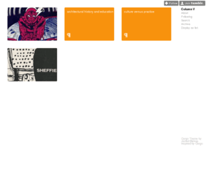 columnv.com: Column V
Column V, or the fifth column, is a site concerned with my PhD on the magazine Architectural Design and architectural criticism in general - that is, the criticism of architecture the institution...
