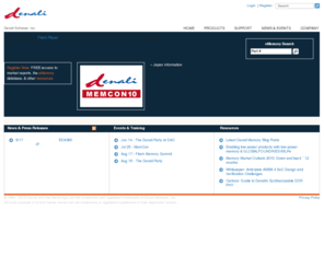 denalisoft.co.jp: EDA / IP Solutions for SoC Design and Verification – Denali Software
Denali Softwareは、SoC(システム・オン・チップ)の設計と検証のためのEDAソフトウエアおよび設計IPの世界的なリーディング・プロバイダです。デナリはPCI Express、NAND Flash そしてDDR DRAM サブシステムを実現する、業界で最も信頼されたソリューションを提供します。
