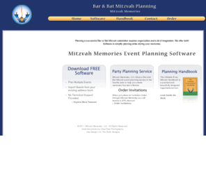 mitzvahplan.com: Bat & Bar Mitzvah Event Planning Software, Bnai Mitzvah Handbook, Find Local Vendors : Mitzvah Memories
BAR & BAT MITZVAH planning software: Plan for single or multiple children quickly and easily with new planning software including party theme ideas, budgets planning guides with free advice.