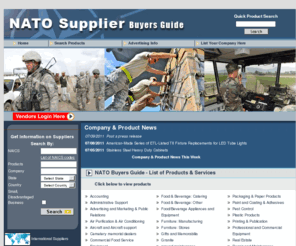 natosupplier.com: NATO Buyers Guide 2011
NATO Buyers Guide is the premier information resource for business-to-business and business-to-government vendor, product and service offerings